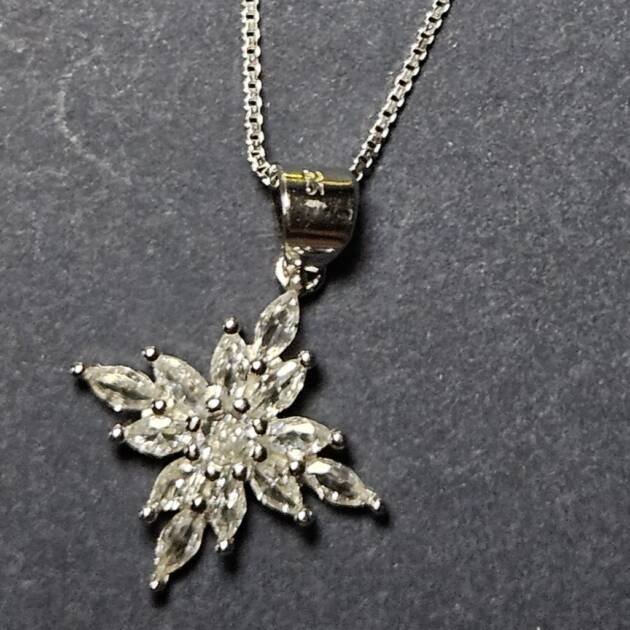 Starburst Silver Necklace