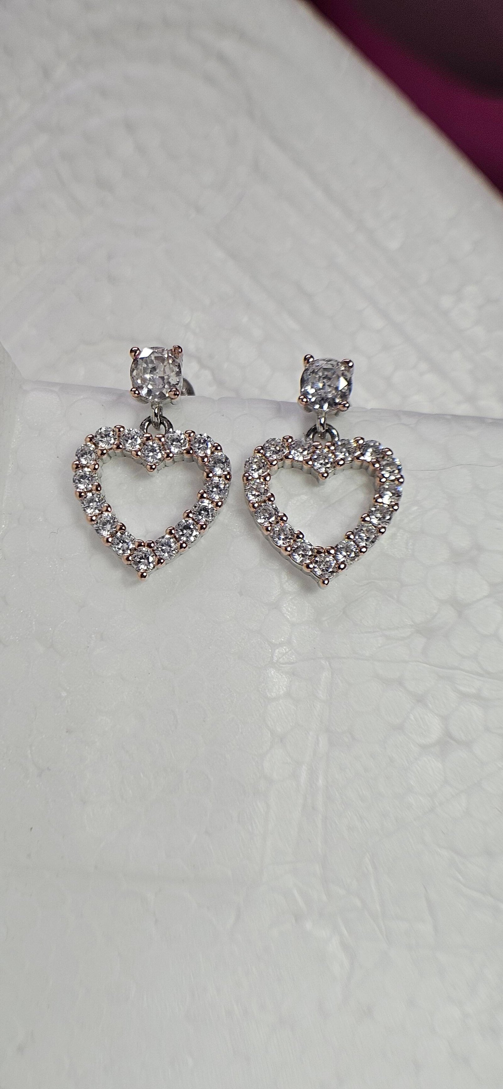 A Little Love Drop Silver Earrings - Image 3