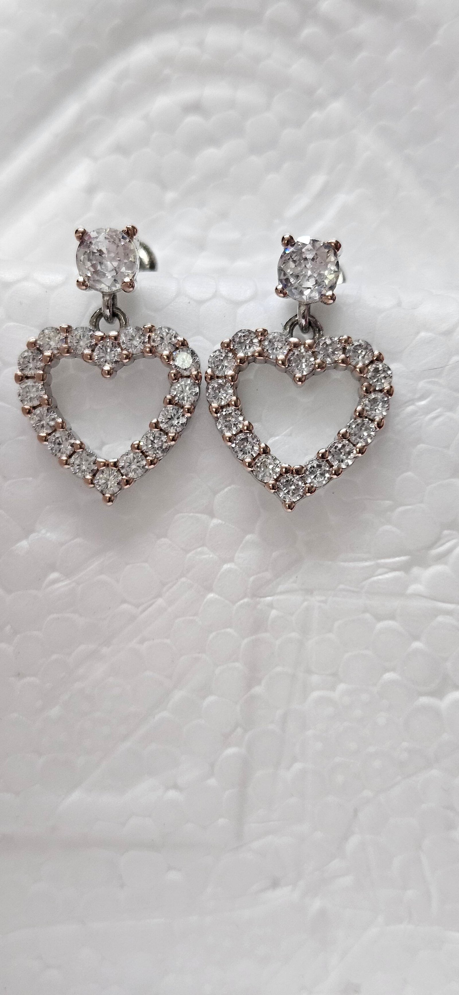 A Little Love Drop Silver Earrings - Image 2