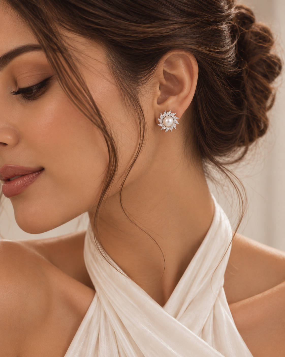 Pearl Floré Studs - Image 3