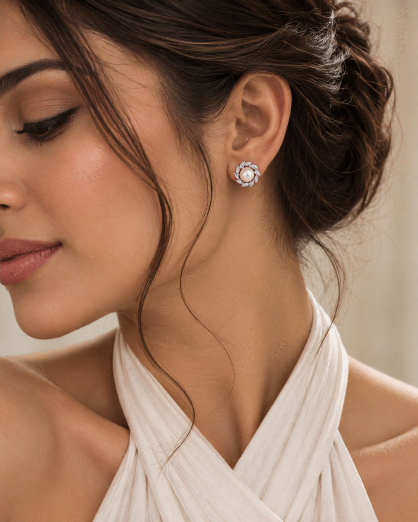 Pearl Ivy Studs
