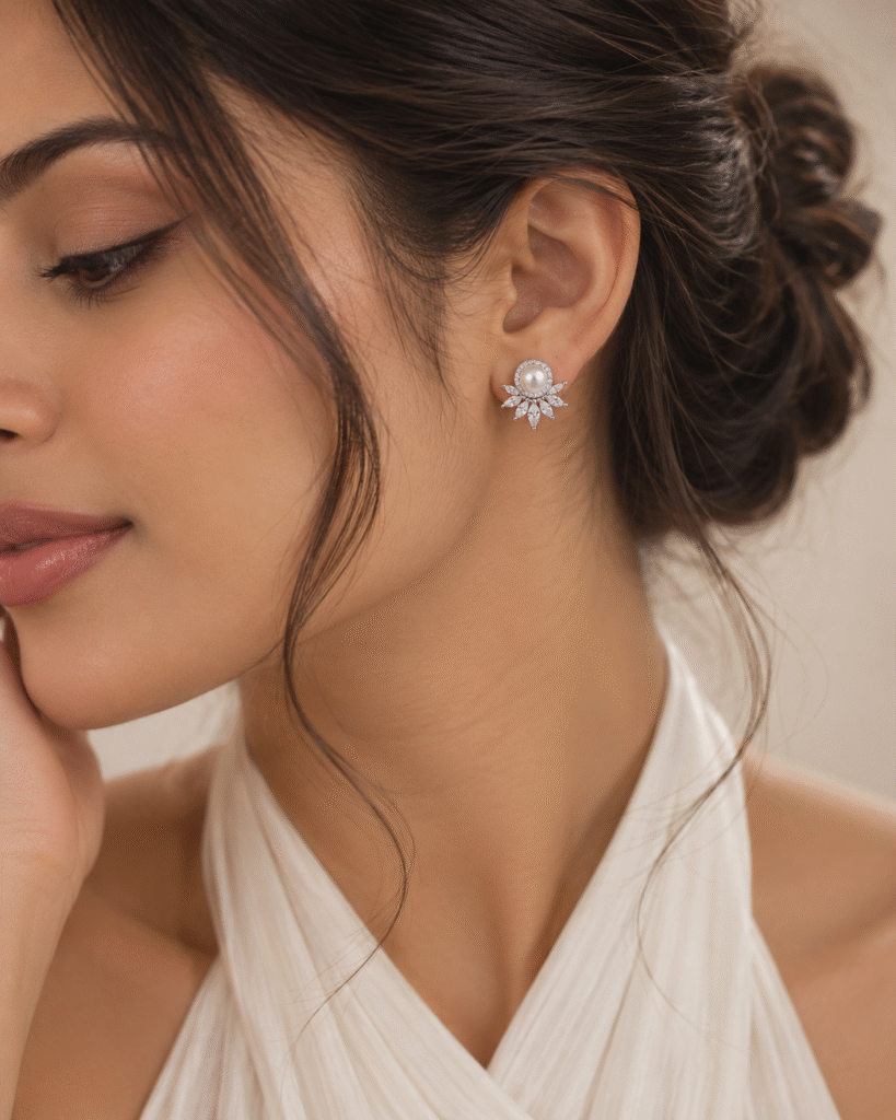 Pearl Petalia Studs